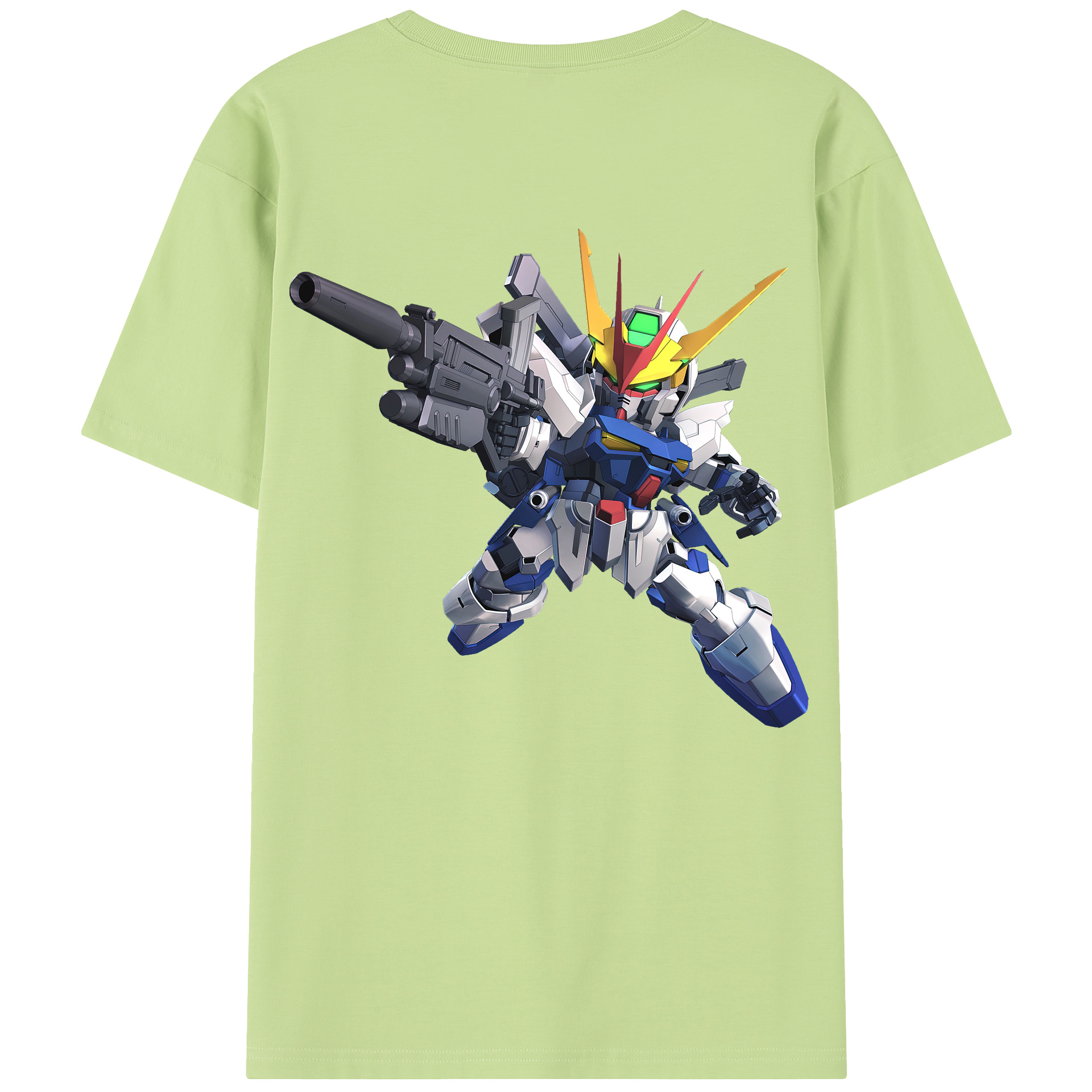 （画像用） 機動戦士ガンダム Mobile Suit Gundam 綿100％半袖Tシャツ（背面プリント）